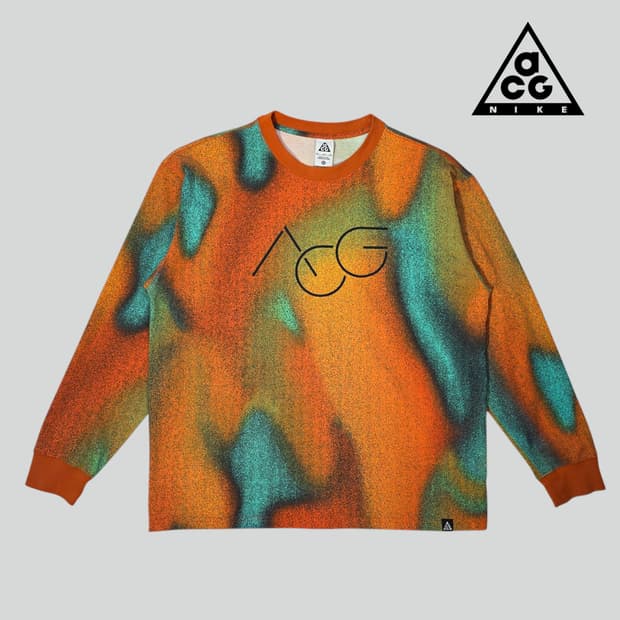 [2XL]나이키 ACG 올오버 프린트 롱슬리브 티셔츠