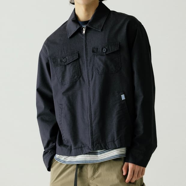 [M] 디스커스 애슬레틱 유틸리티 트윌 자켓 네이비