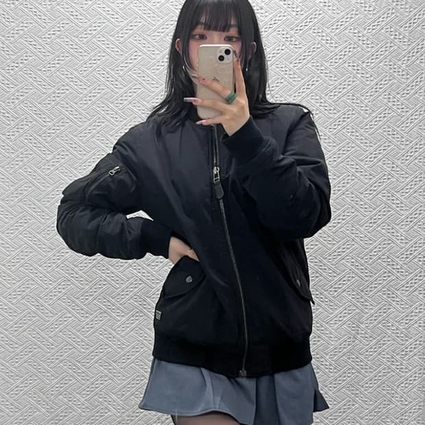 칼하트 빈티지 스트릿 펑크 락시크 항공점퍼 봄버 자켓 S C11704