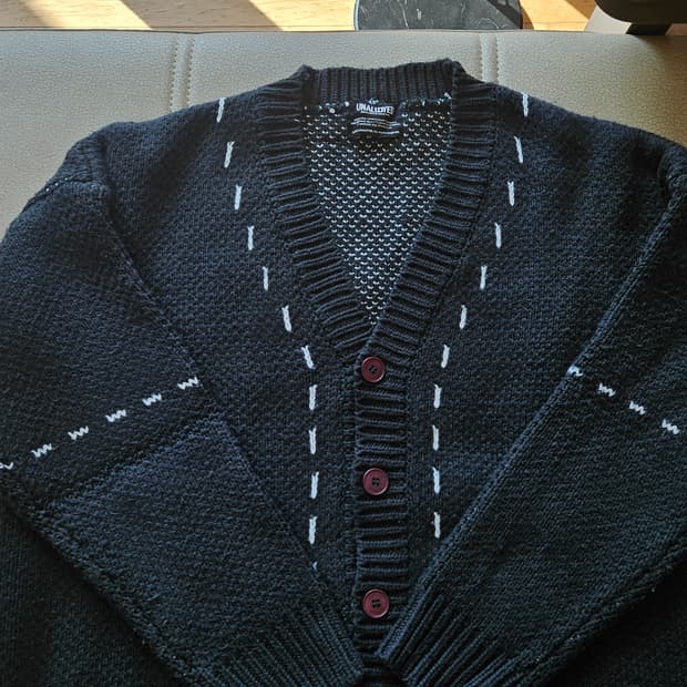 어널로이드 그린 가디건