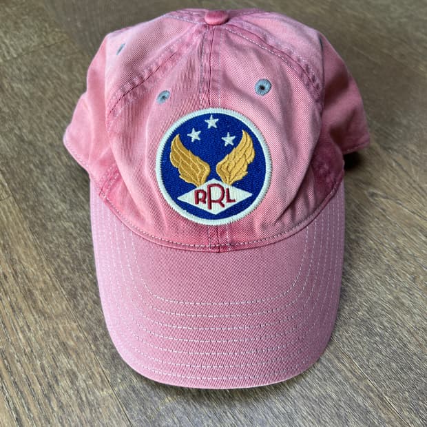 더블알엘 볼캡 윙캡 핑크 미품