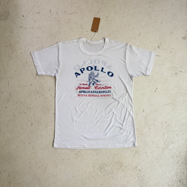 80s USA 아폴로 판싯칸톤 빈티지 싱글스티치 반팔티 M