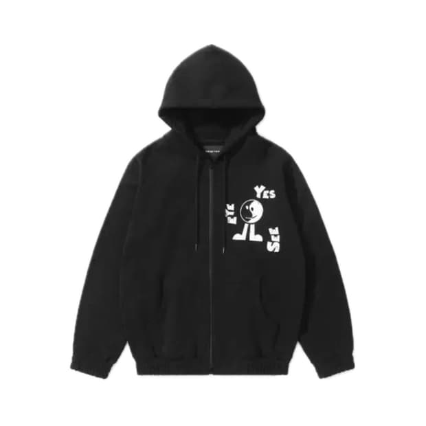 예스아이씨 yeseyesee 후드집업(black)