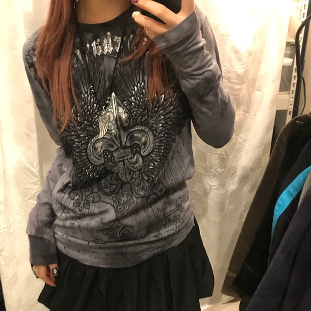 Buckaroo 버커루 고스펑크 고딕 날개 롱슬리브