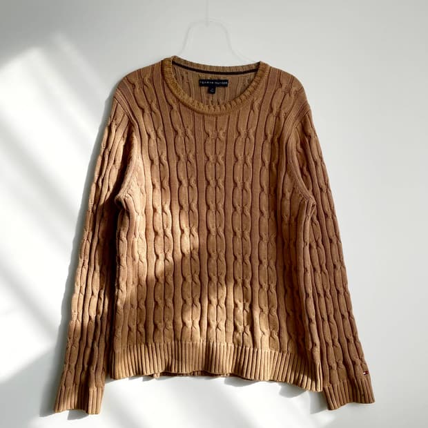 F1 타미힐피거 케이블 니트 셔츠 103-105사이즈