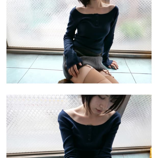 베이비랩 cutting boat t navy