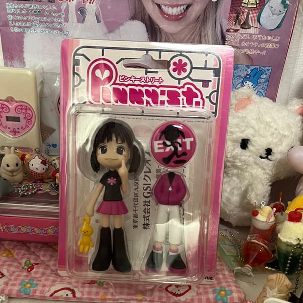 고전 핑키스트리 갸루 피규어 옷 갈이입히기 미소녀 가챠 빈티지 피규어