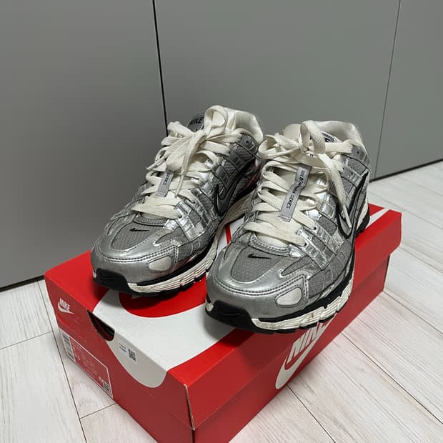 [260] 나이키 P6000 메탈릭 실버 풀박스