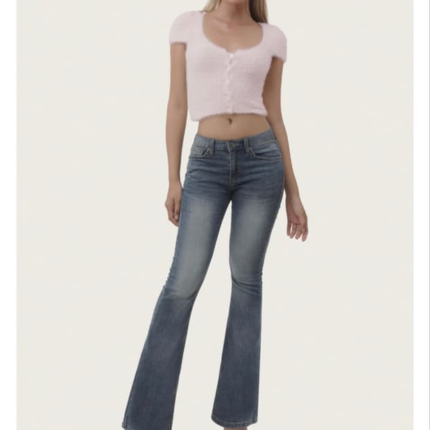 클리시어 Icing semi-low rise jeans, S