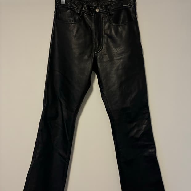 빈티지 레더 팬츠