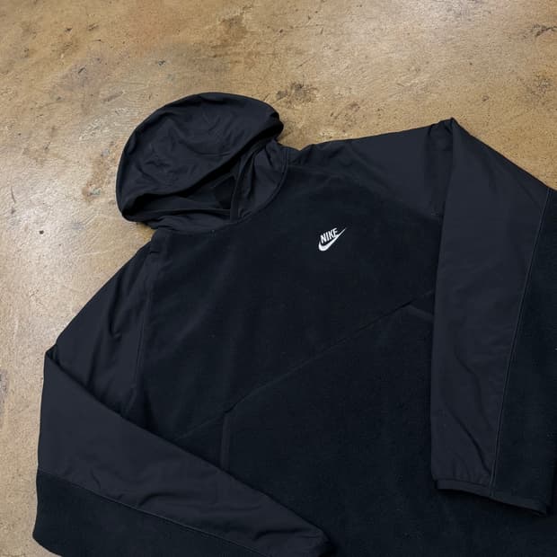 [정품/XL] 나이키 블랙 후리스 후드티 b19