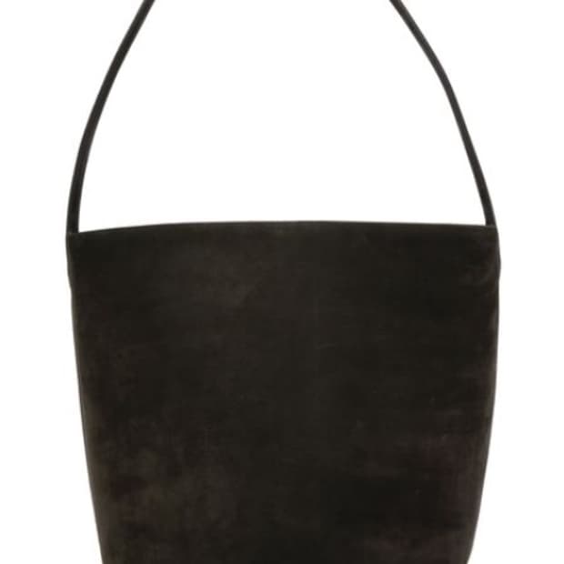 더로우 파크백 M 스웨이드 블랙 안감 베이지