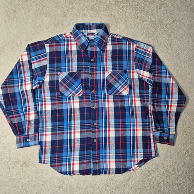 90s 빅맥 플란넬 셔츠
