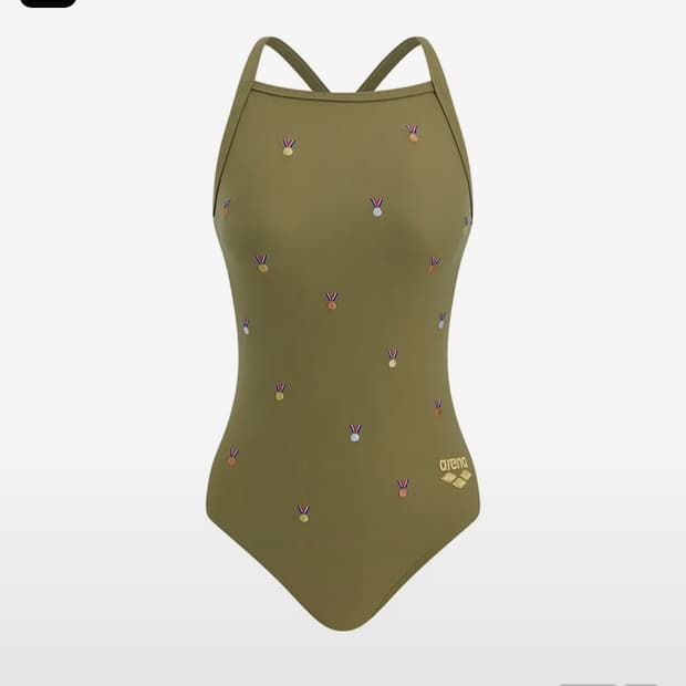 아레나 빅토리 원피스 수영복 카키