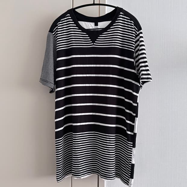 솔로이스트 스트라이프 보더티 crew neck s/s tee border