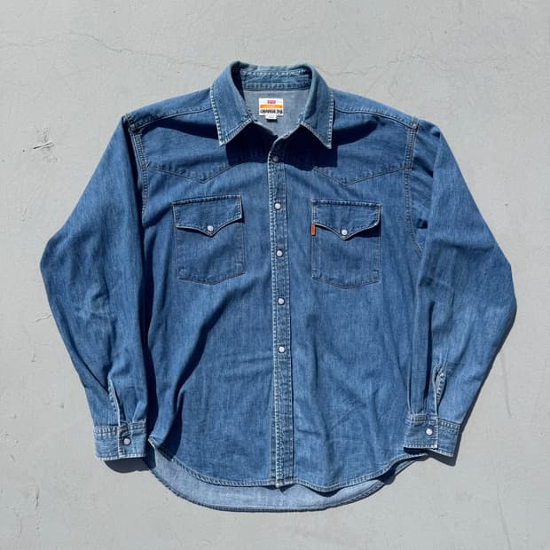 리바이스 오렌지 탭 웨스턴 셔츠 