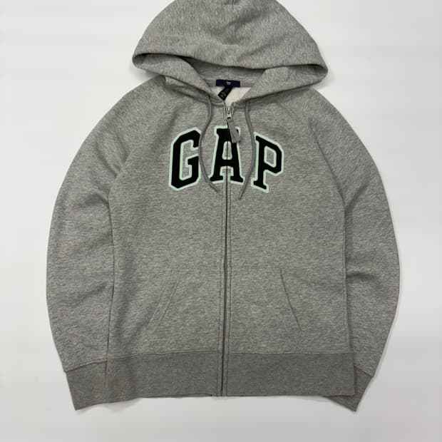 GAP 빈티지 갭 우먼스 그레이 후드 집업