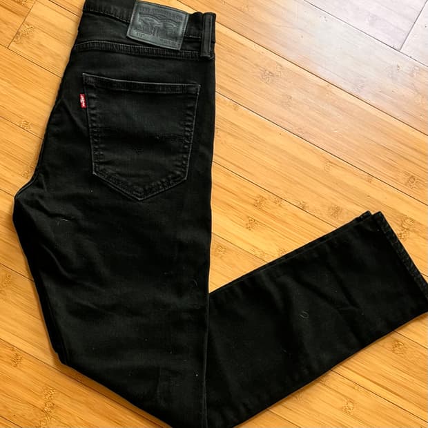 리바이스 512 블랙진 데님팬츠 W32 L32