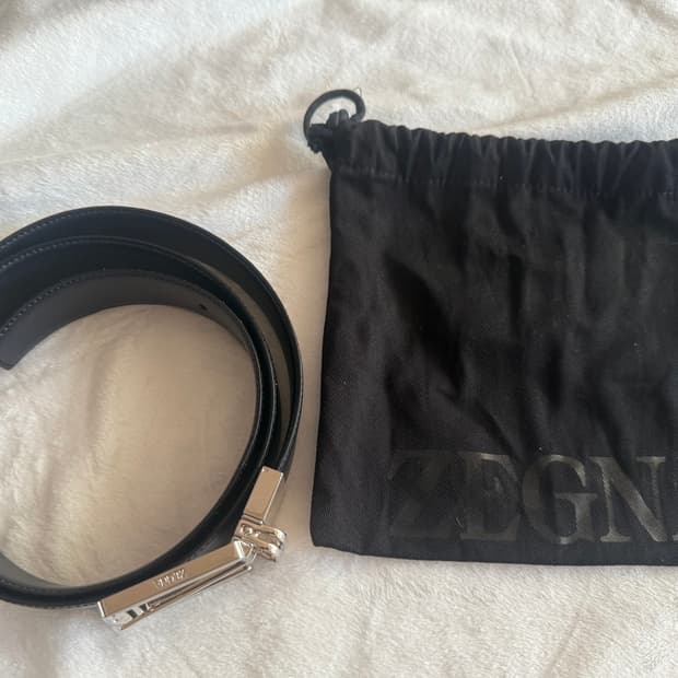 제냐 리버시블 레더벨트