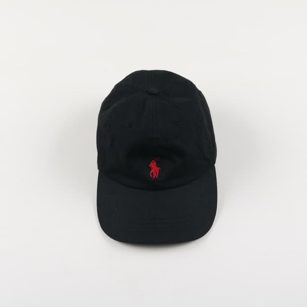 폴로 랄프로렌 블랙 볼캡 모자