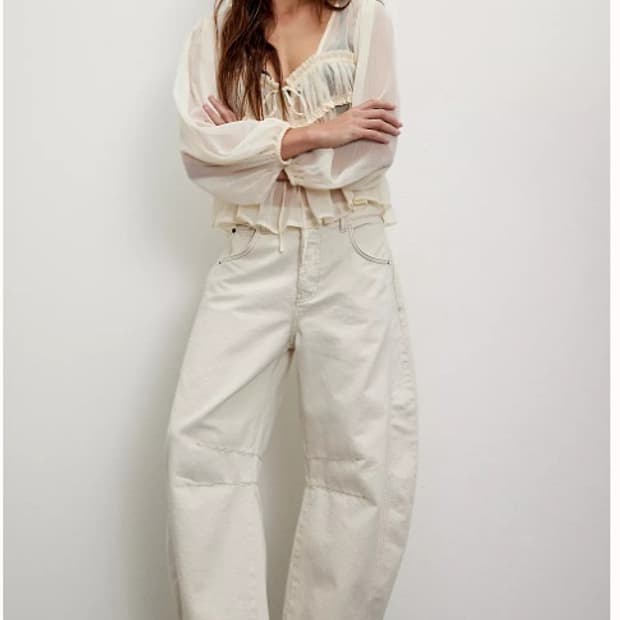 Free People 프리피플 미드라이즈 배럴진