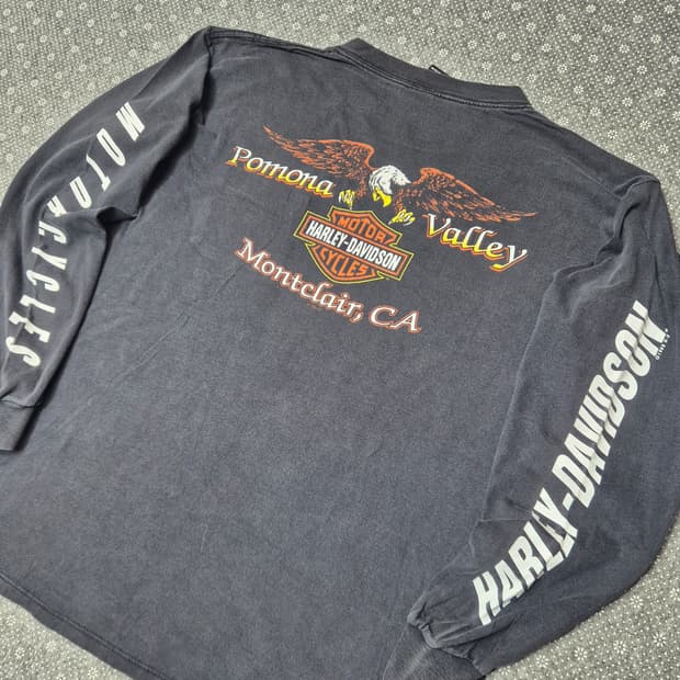[XL]90s US Made 할리데이비슨 롱슬리브 - 193