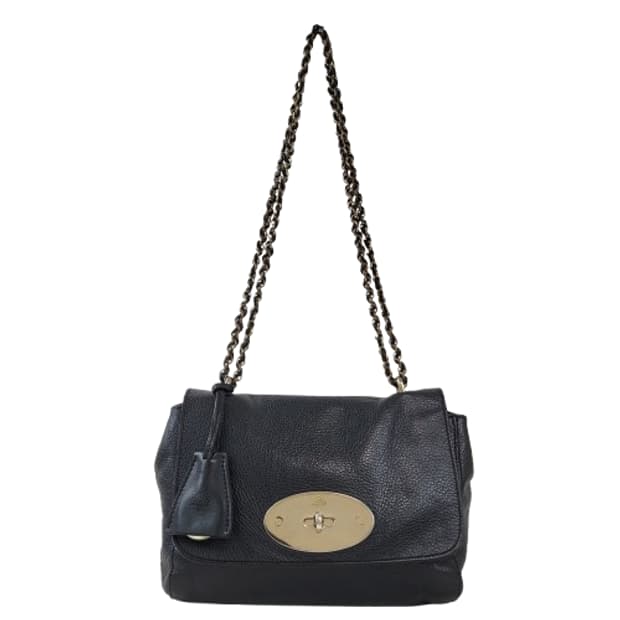 정품 멀버리 블랙 가죽 릴리백 (숄더/크로스)