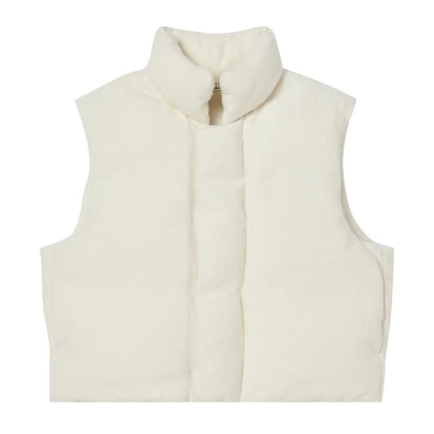 AURALEE Brushed Alpaca Wool Down Vest