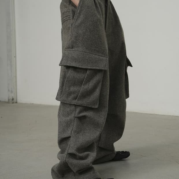 yiyae 이예 울 카고팬츠 그레이 L