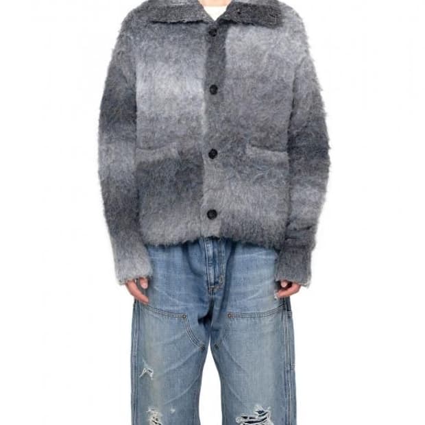 (M) KAMIYA Sailor-Collar Knit Jacket