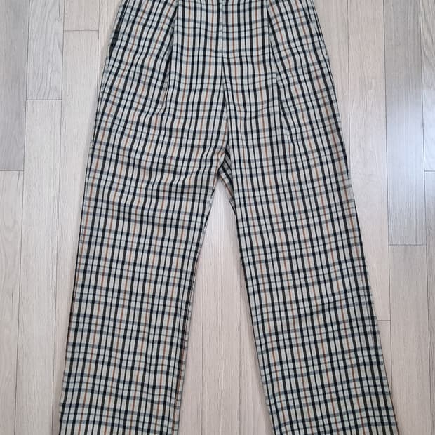 인스턴트펑크 체크 와이드  팬츠 1size _ 여성