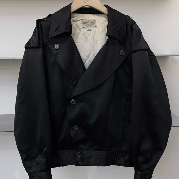 Men’s Vasc 90s 유로피안 크롭드 트렌치 자켓