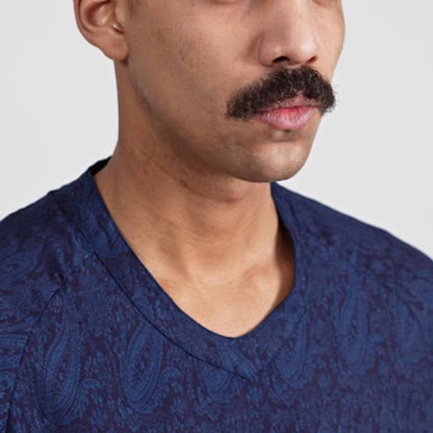 Jungle Paisley Shirting (Indigo)