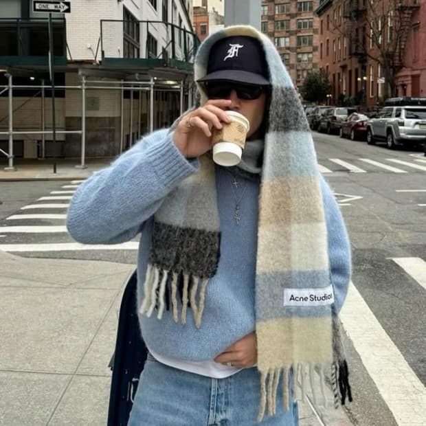 (OS) Acne 아크네스튜디오 모헤어 머플러