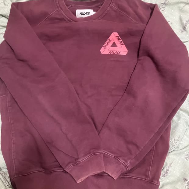 팔라스 트라이퍼그 슬럽 크루넥 퍼플 맨투맨