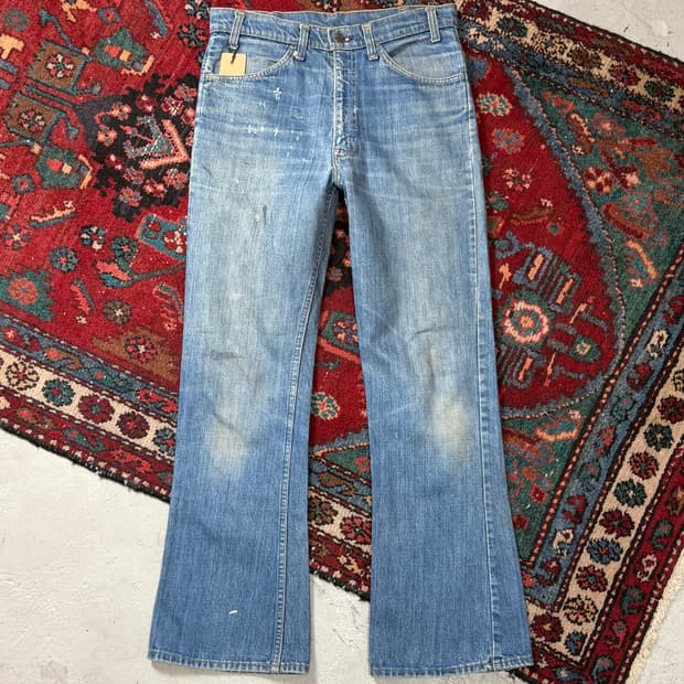 80's USA Made 빈티지 리바이스 684 벨바텀 부츠컷 오렌지탭