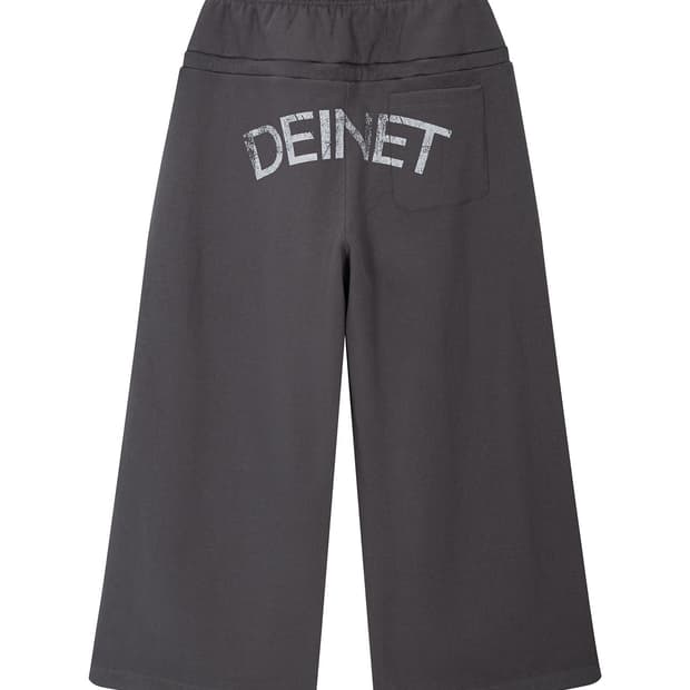 DEINET 다이닛 백 로고 스웻 팬츠 차콜