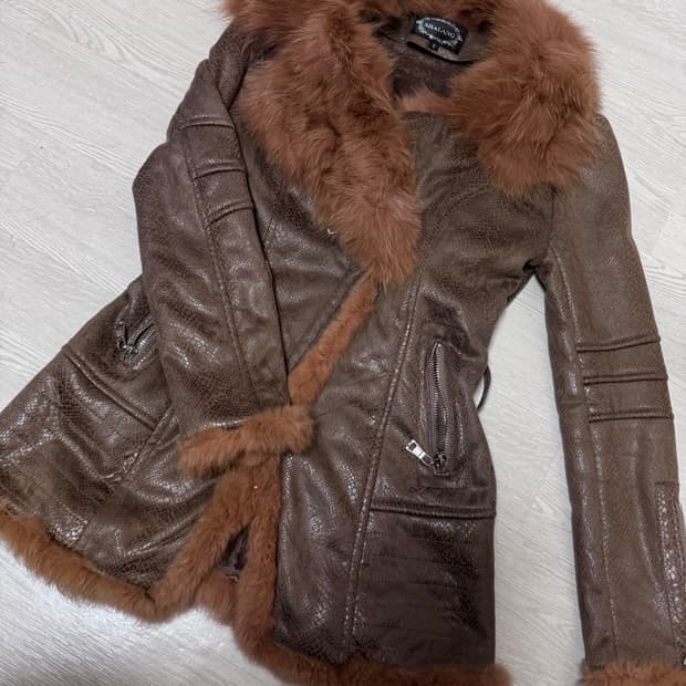 빈티지 오네갸루 퍼 자켓