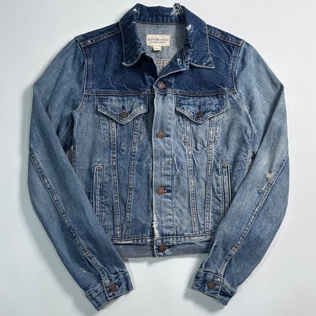 폴로 D&S 우먼스 디스트레스드 데님 자켓 