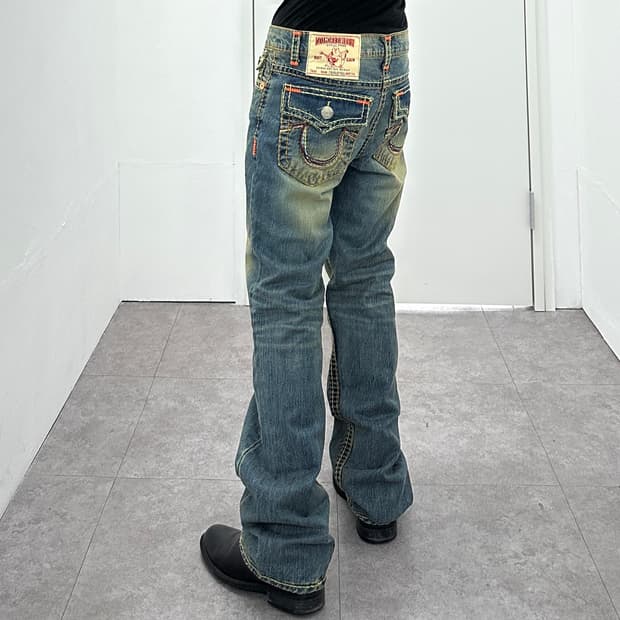 True Religion Joey Super T Rainbow Stitc