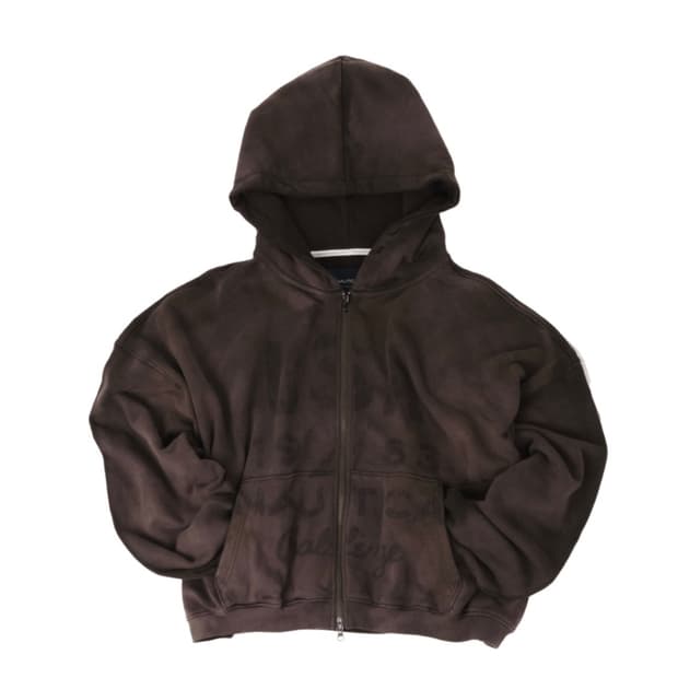 노티카 X 언더마이카 NTC X UMC 데미지드 후드 집업 브라운