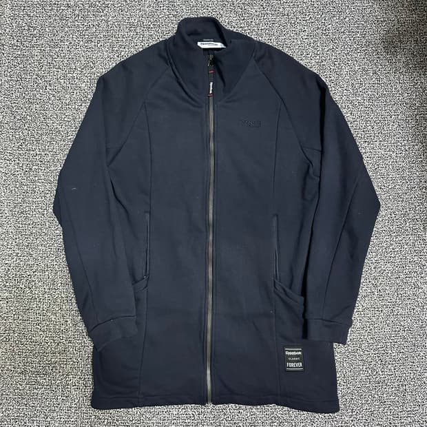 (95) 리복 클래식 블랙 집업 롱