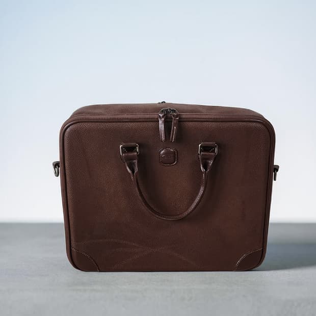 BRICS 브라운 가죽 서류 가방