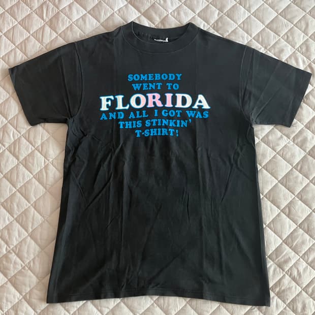 90s USA 빈티지 Florida 티셔츠 남녀공용 M