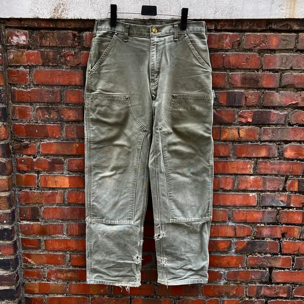 OG carhartt 칼하트 더블니 팬츠 모스그린
