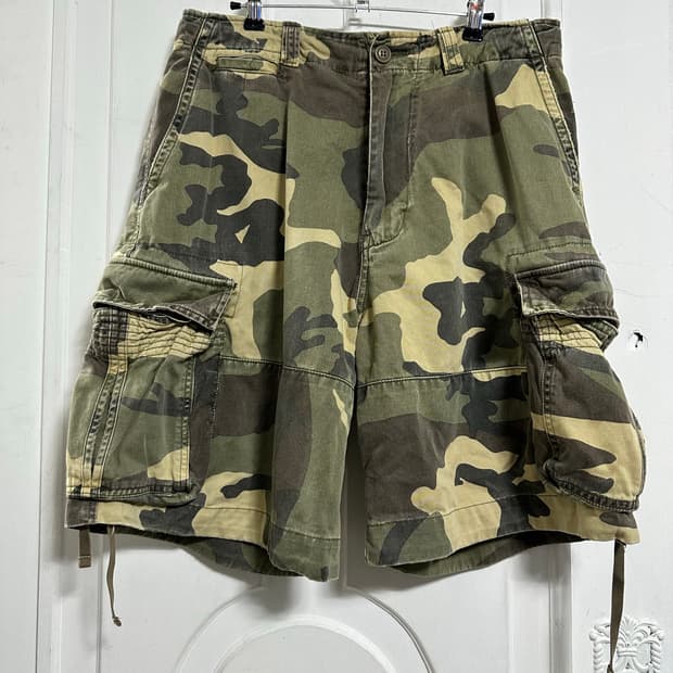 아베크롬비 카모 카고 쇼츠