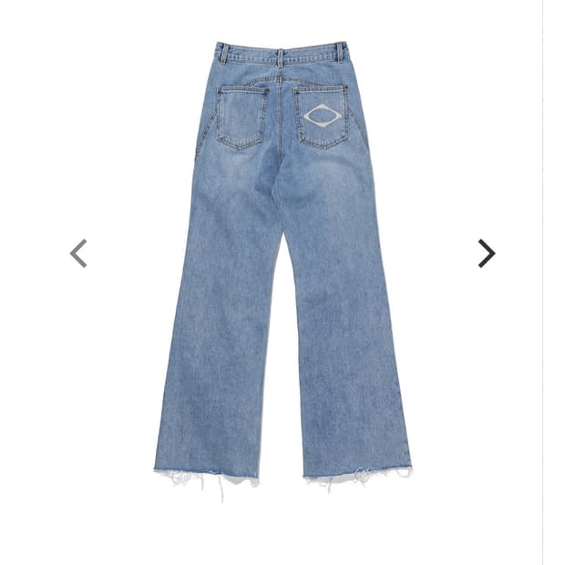 미스치프 로고 데님 팬츠