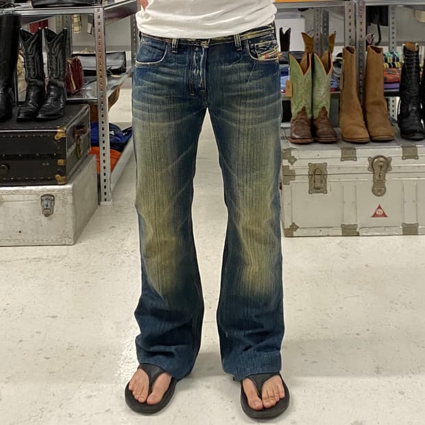 DIESEL zathan boots-cut denim pants 디젤