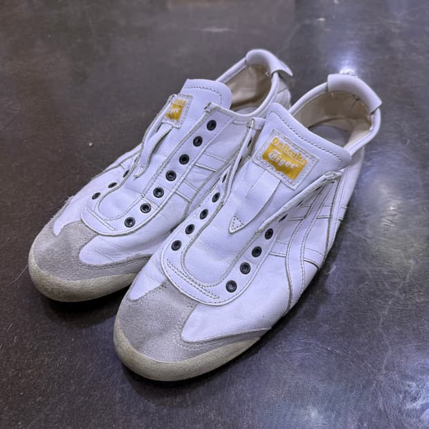 오니츠카타이거 멕시코66 슬립온 화이트 옐로우 275