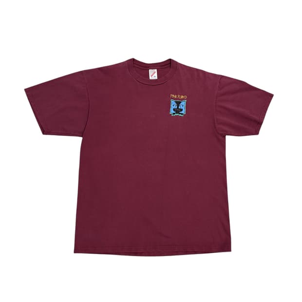 빈티지 90s 핑크 플로이드 디비전벨 밴드 티셔츠